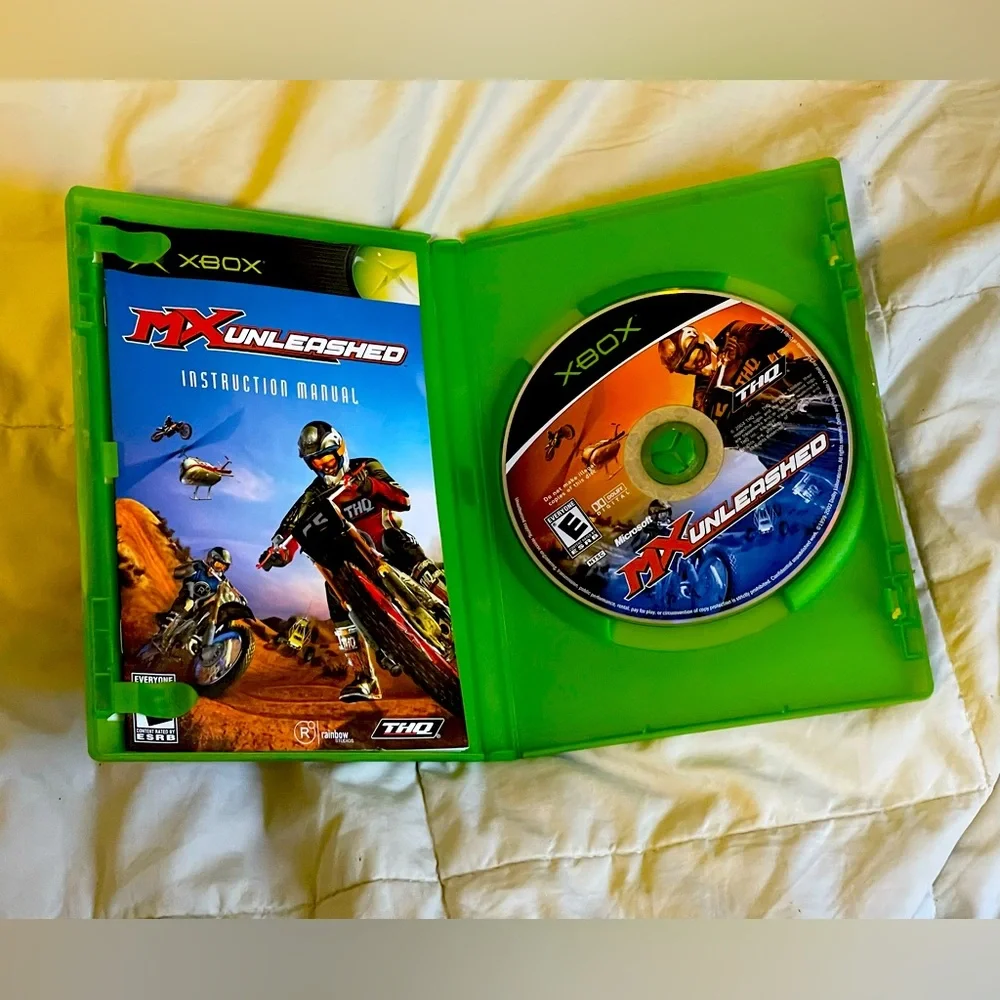 2001Microsoft Xbox MXunleashed game + 3 bonus games